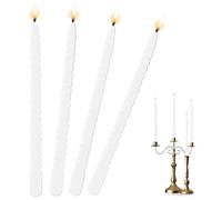JYJLLM Elegant Hanukkah Candles and red Taper Candles - Premium Long Candles for candlesticks, Perfect for Dinner Candles and Festive Decor, Burgundy red Candle Sticks，Long Candle (White)