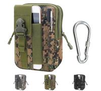 JYJLLM Tactical Waist Bags + Outdoor Hook，Universal Outdoor Waist Bag，Suitable Utility Gadget Waist Bag with Cell Phone Holster for Sports, Cycling, Hiking,Fishing Camping, Traveling (Green)