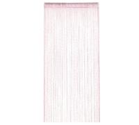 JYJLLM Tassel String Curtain (100x200cm) - Polyester Room Divider Panel with Beaded Fringe for Doorways & Windows, Multi-Purpose Decorative Screen (Pink, 1-Panel)