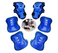 JYJLLM ultimate kids knee and elbow pads set for safe roller skating - durable pads for children, perfect for roller skates for girls, skateboarding, and biking adventures，knee pads for kids (Blue)