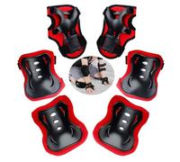 JYJLLM ultimate kids knee and elbow pads set for safe roller skating - durable pads for children, perfect for roller skates for girls, skateboarding, and biking adventures，knee pads for kids (Red)
