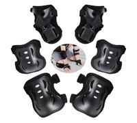 JYJLLM ultimate kids knee and elbow pads set for safe roller skating - durable pads for children, perfect for roller skates for girls, skateboarding, and biking adventures,knee pads for kids (Black)