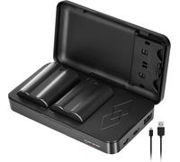 JYJZPB ENEL15 EN-EL15C for Nikon Battery 2280mAh*2 Pack + Dual Charger Case | For Nikon ZR Z8 Z7 Z7ii Z6 Z6ii Z6iii Z5 D7500 D7200 D7100 D7000 D850 D810 D800 D800E D710E D780 D750 D610 D600 D500 Camera