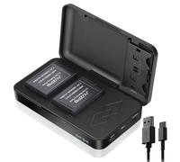 JYJZPB LP-E17 Battery 1500mAh*2 Pack and 2 Slot LCD Charger, Compatible for Canon EOS RP, R10, R8, R50, Rebel T8i, T7i, T6i, SL2, SL3, EOS 200D, 250D, 77D, 750D, 760D, 800D, 8000D, Powershot V1