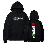 JYKJUEDZ 1N23456 Manual Transmission Funny Motorcycle Gear Biker Heartbeat Hoodie Fall Winter Men's Women's Fashion Cotton Hoodie White