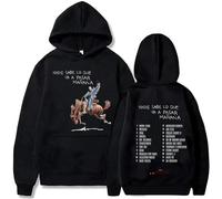 JYKJUEDZ Bad Bunny Album Nadie Sabe Lo Que Va Pasar Manana Sweatshirts Street Clothes Casual Pullovers 90s Bad Bunny Hoodie White