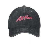 JYKJUEDZ Baseball Cap ATL Hoe - Red on Navy Golf Genuine Hard Streetwear Fashionable Mens Women's