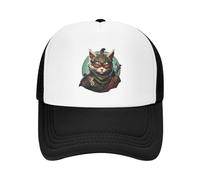 JYKJUEDZ Baseball Cap Cats Anime Samurai Sword 1 Fashion Casual Mesh Adjustable Hip Hop Summer Unisex Baseball Hats