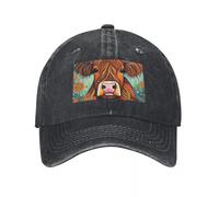 JYKJUEDZ Baseball Cap Folk Art Highland Cow Unique Sailor for Men Bobble Military Man Women's for The Sun Men's