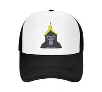 JYKJUEDZ Baseball Cap Gorilla Tag Monkey with Banana Casual Mesh Adjustable Hip Hop Summer Unisex Baseball Polychromatic