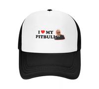 JYKJUEDZ Baseball Cap I Love My Pitbull Bumper Sticker Parody Fashion Casual Mesh Adjustable Hip Hop Summer Unisex Baseball Hats