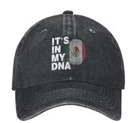 JYKJUEDZ Baseball Cap It is in My DNA Washed Mexican Pride Casual Trucker Dad Summer Men Adult Hunting Camping Designer
