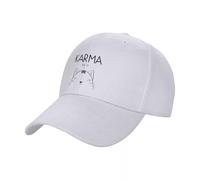 JYKJUEDZ Baseball Cap Karma is a cat Brand Man Custom Trucker Girl's Hats Men's