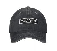 JYKJUEDZ Baseball Cap Mad Fer It - Oasis Band Tribute - Made in The 90s Wild Ball Sun Women Men's