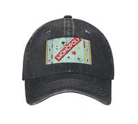 JYKJUEDZ Baseball Cap Monopoly Board Game Classic Men's Big Size New in Derby Fashionable for Men Women's