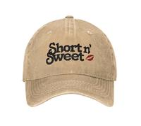 JYKJUEDZ Baseball Cap Sabrina Carpenter Short N' Sweet Album Distressed Washed Snapback Unisex Outdoor Summer Adjustable