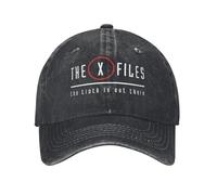 JYKJUEDZ Baseball Cap Summer The X Files Sun Sunscreen Custom DIY Washed Trucker Unisex-Teens Vintage Outdoor Sports
