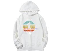 JYKJUEDZ I Hate Running Funny Vintag Graphic Hooded Sweatshirts Spring Autumn Cotton in & Sweatshirts Pullover White