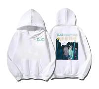 JYKJUEDZ Joe Keery Hoodie Djo Back on You World Tour Sportswear Autumn/Winter Men's Women's Retro Harajuku Fashion Hoodie White