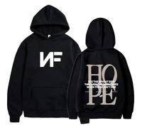 JYKJUEDZ Men Women Clothes Fashion Hip Hop Vintage Hooded Sweatshirts Rapper Nf Hope Tour Hoodie Harajuku Long Sleeve Oversized Pullover White