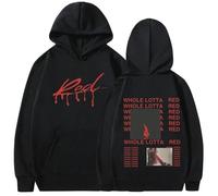 JYKJUEDZ Rapper Playboi Carti Hoodie Album Whole Lotta Red Opium Fall/Winter Men's Women's Fashion Hip Hop Pure Cotton Pullover