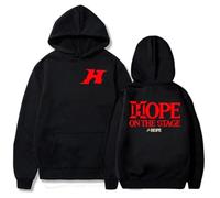 JYKJUEDZ Women's J Hope on The Stage Tour Autumn/Winter Men's Women's Long Sleeve Hip Hop Pure Cotton Street White