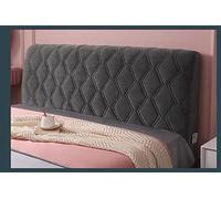 JYLSSKUK Headboard Slipcover Headboard Cover Bed Head Cover 120/150/160/180/190 cm Double/Single/King Size Grey/Pink Padded Velvet Premium W190Xh70Cm a, d, W140*H70cm