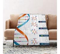 JYLYZZIN Fleece Blanket | Soft Cozy Flannel Throw Blanket | Perfect for Home, Bedroom, Sleepovers & Camping,Dna bases chemistry biochemistry and biotechnology science symbol p illustration,100x130cm