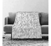 JYLYZZIN Fleece Blanket | Soft Cozy Flannel Throw Blanket | Perfect for Home, Bedroom, Sleepovers & Camping,Gray, Zig Zag abstract Hexagonal figures Vivid and dark color Tone,100x130cm