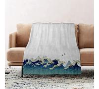 JYLYZZIN Fleece Blanket | Soft Cozy Flannel Throw Blanket | Perfect for Home, Bedroom, Sleepovers & Camping,Japanese style background image,100x130cm