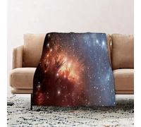 JYLYZZIN Fleece Blanket | Soft Cozy Flannel Throw Blanket | Perfect for Home, Bedroom, Sleepovers & Camping,Deep space star field. Universe filled with stars and gas. Far distant cosmos Il,100x130cm