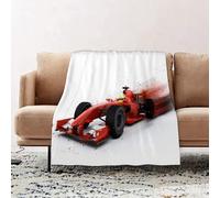 JYLYZZIN Fleece Blanket | Soft Cozy Flannel Throw Blanket | Perfect for Home, Bedroom, Sleepovers & Camping,3D render of a generic F1 racing car with special effect added,130x150cm