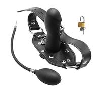 JYLYZZIN Mouth Gag Gag Inflatable Penis Plug Dildo, Mouth Gag Fetish SM Bondage Restraints Sex Adult Game Toys for Couples Sex