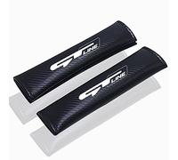 JYMLOV 2 Pcs Car Seat Belt Pads, for K-ia Ceed GT GT Line, Carbon Fiber Leather Shoulder Protector Cover Adults Kids Travel Cushion Harness Pads Auto Interior Accessories, GT~Line