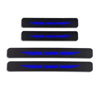 JYMLOV 4pcs Car Door Sill Protector Strips Carbon Fiber Threshold Protective Film Kick Plate Cover Sticker for Suz-uki SWIFT VITARA JIMNY Car Accessories,IGNIS Blue