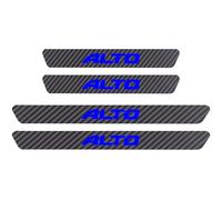 JYMLOV 4pcs Car Door Sill Protector Strips Carbon Fiber Threshold Protective Film Kick Plate Cover Sticker for Suz-uki Car Accessories,ALTO Blue