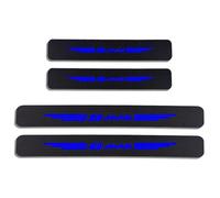 JYMLOV 4pcs Car Door Sill Protector Strips for Fo-rd B-MAX BMAX B MAX Accessories Scuff Kick Plate Edge Guard Sticker Anti Scratch Carbon Fibre Threshold Wrap Film,Blue