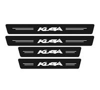 JYMLOV 4pcs Car Door Sill Protector Strips for Fo-rd Kuga Styling Tuning Accessories Scuff Kick Plate Edge Guard Sticker Anti Scratch Carbon Fibre Wrap Film,White