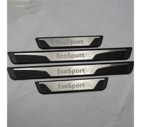 JYMLOV 4pcs Car Door Sill Protector Strips Stainless steel Threshold Protective Film Kick Plate Cover Sticker for Fo-rd Ecosport 2013 2014 2015 2016 2017 2018 2019 Car Accessories,Silver