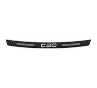 JYMLOV 90CM Car Trunk Door Sill Protector for Vo-lvo C30, Anti-scratch Carbon Fiber Strip Self-adhesive Styling Sticker Auto Rear Bumper Guard Protection Bar,Black