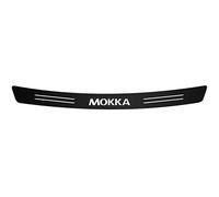 JYMLOV Car Carbon Fiber Rear Bumper Protector for Op-el Mokka, Trunk Door Sill Strip Anti-Scratch Decorative Sticker Styling Accessories - Strong Stickiness,Black
