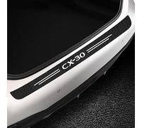 JYMLOV Car Rear Boot Bumper Protector for Maz-da CX30 CX-30 2022 2021 2020, Carbon Fiber Trunk Door Sill Strip Anti-Scratch Decorative Sticker Styling Accessories,Black
