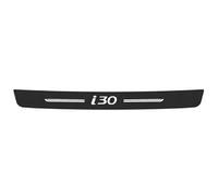 JYMLOV Car Rear Bumper Protector for Hyun-dai i30 Trunk Plate Tail Trim Carbon Fiber Anti-Scratch Protective Sticker Styling Accessories,Black