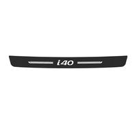 JYMLOV Carbon Fiber Rear Bumper Protector Strip for Hyun-dai i40, Car Trunk Door Sill Scratch Guard Sill Plate Film Tail Trim Anti-Collision Cover Sticker Styling Accessories,Black