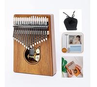 JYmusic Kalimba Thumb Piano Music Box (17 keys acacia wood water drop shape, Movement Tune: Can't help falling in love)