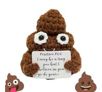 JYNARIX Positive Poo, Doll with Positive Affirmation Cards, Positive Potato, Mini Pocket Hug Positivity Gifts, Cute Positive Gifts for Adult Kids Lovers Birthday Thanksgiving Christmas