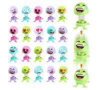 JYNVO 20 Pieces Monster Jumping Toys with Jumping Spring, Creative Puzzle Expressions Spring Villain, Jumping Monster Kids Toys, Toys Gift Party Birthday Children