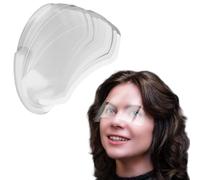 JYNVO 50pcs Shower Hats Clear Soft PET Sun Hat Eye Protection Shampoo Shower Mask Eyelash Protector Barber