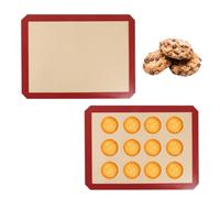 JYNVO Microperforated Oven Mat, 2pcs Silicone Baking Mat, Double-Sided Baking Mat, Microperforated Mat, Non-Stick, Heat Resistant, Reusable