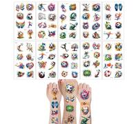 JYNVO Pack of 10 Football Tattoos with Watercolour Graffiti, Children's Temporary Tattoos for Boys, Football Gifts for School Mares, Party Bags and Children's Birthday Party